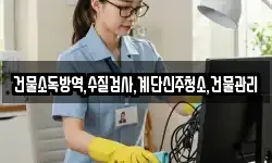 건물소독방역,수질검사,계단신주청소,건물관리