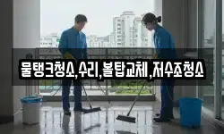 물탱크청소,수리,볼탑교체,저수조청소