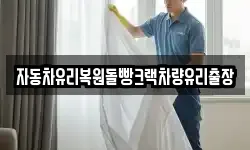 자동차유리복원돌빵크랙차량유리출장