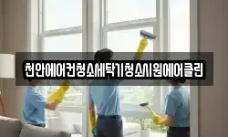 천안에어컨청소세탁기청소시원에어클린