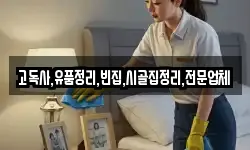고독사,유품정리,빈집,시골집정리,전문업체