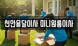 천안용달이사 미니원룸이사
