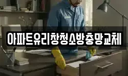 아파트유리창청소방충망교체