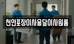 천안포장이사용달이사원룸