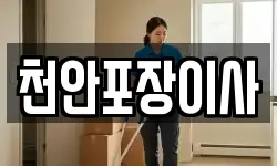 천안포장이사