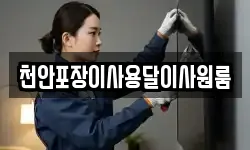 천안포장이사용달이사원룸