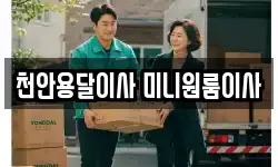 천안용달이사 미니원룸이사