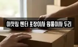 이삿짐 센터 포장이사 원룸이사 두리