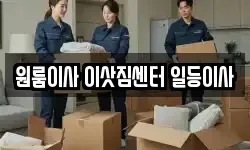 원룸이사 이삿짐센터 일등이사