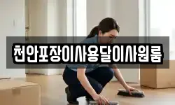 천안포장이사용달이사원룸