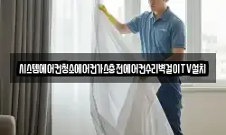 시스템에어컨청소에어컨가스충전에어컨수리벽걸이TV설치