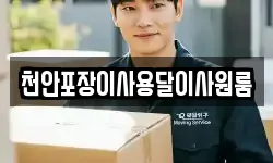 천안포장이사용달이사원룸