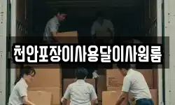 천안포장이사용달이사원룸