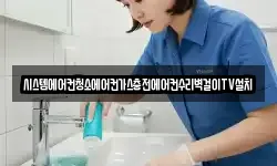 시스템에어컨청소에어컨가스충전에어컨수리벽걸이TV설치