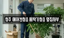 청주 에어컨청소 세탁기청소 옆집사부